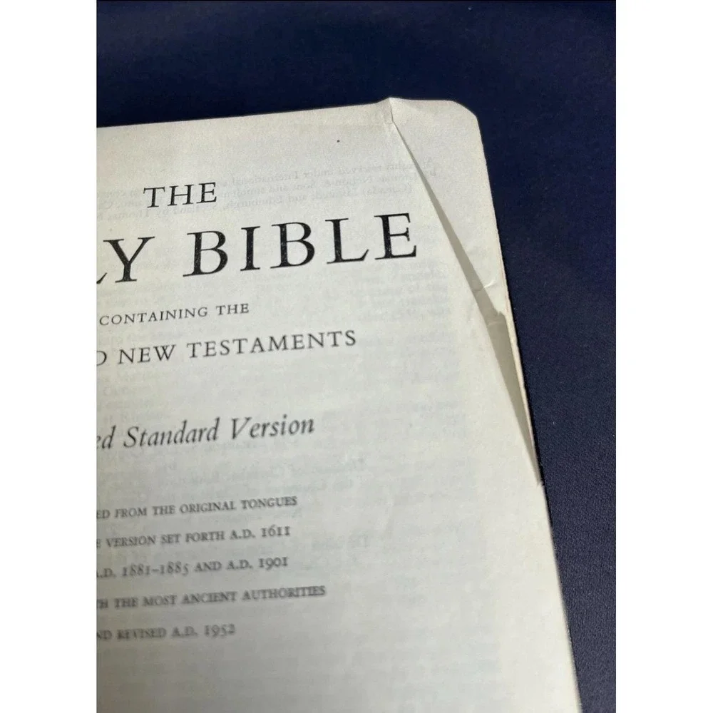 1952 Holy Bible Revised Standard Version RSV Thomas Nelson Vintage Leather